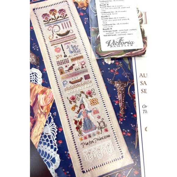 "P" Is For Princess Cross Stitch Kit By The Victoria Sampler Alphabet Series - Picture 1 of 5